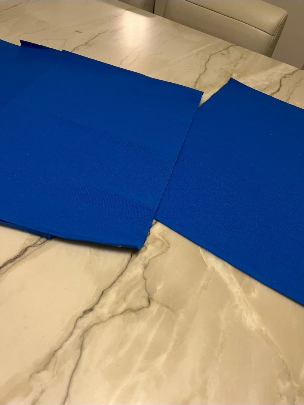 Ribbed Placemats, Ikea Marit Blue in Royal Blue, Set of 4, NEW